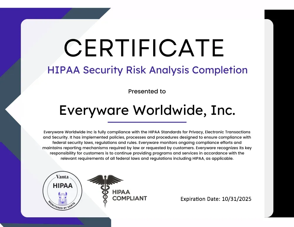 HIPPA Certification