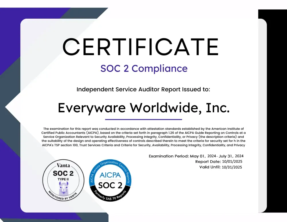 SOC 2 Compliance Certification